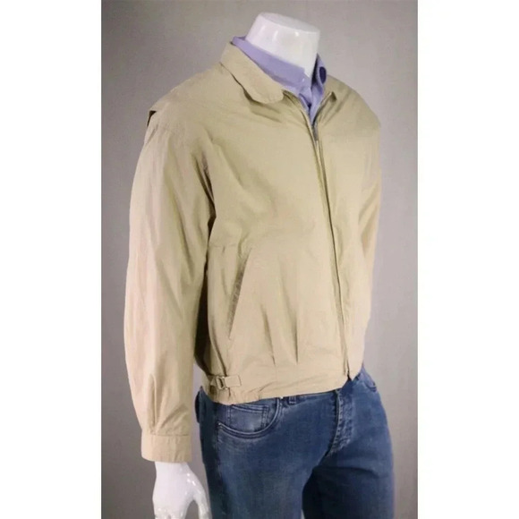 Avon House Co. Japan Tan Cotton Bomber Cafe Racer Jacket Men's Medium - Picture 5 of 9